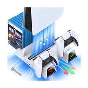 OIVO Soporte PS5 con ventilador de refrigeración por_1