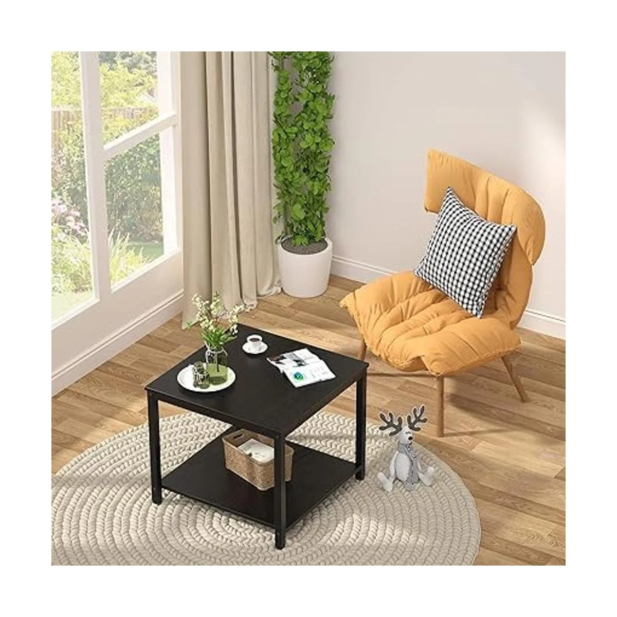 Homieasy Mesa auxiliar cuadrada de 20 pulgadas mesa_4