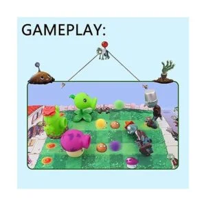 Maikerry 5 piezas de PVZ serie 2 juguetes personajes de_3