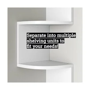 Greenco Estantes esquineros de 5 niveles para montaje en_5