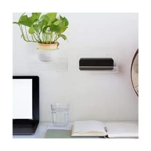 Cosmos 2 estantes de pared flotantes de acrílico para