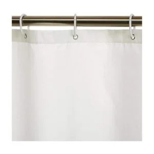 Cortina de ducha de puerta de granero marrón estilo_3