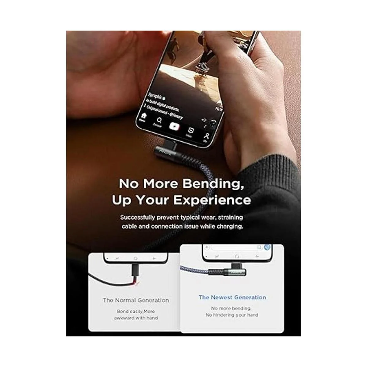 Cable USB C a USB C de 60 W paquete de 2 cables AINOPE_3