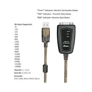 DTECH USB a RS485 adaptador RS422 cable de puerto serie_3