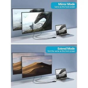 Adaptador de video USB C adaptador HDMI VGA tipo C 4K a_4