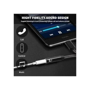 ACAGET Adaptador de auriculares USB C a 0.138 in_3