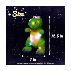 Hopearl Luces LED de dinosaurio de peluche TRex con luz de_2