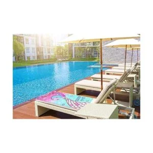 LIVILAN Toalla de playa de microfibra de sirena