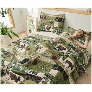 Juego de ropa de cama rústica tamaño queenmatrimonial_5