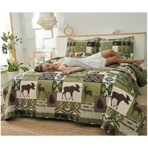 Juego de ropa de cama rústica tamaño queenmatrimonial_6