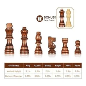 Juego de ajedrez Juego de mesa de madera con_4