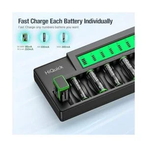 HiQuick 162 Bay Cargador de batería recargable de carga_3