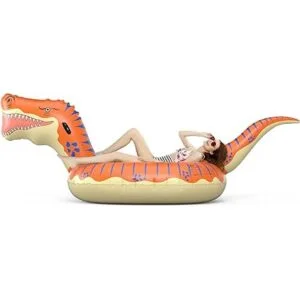 Jasonwell Flotador inflable de dinosaurio para niños y_3