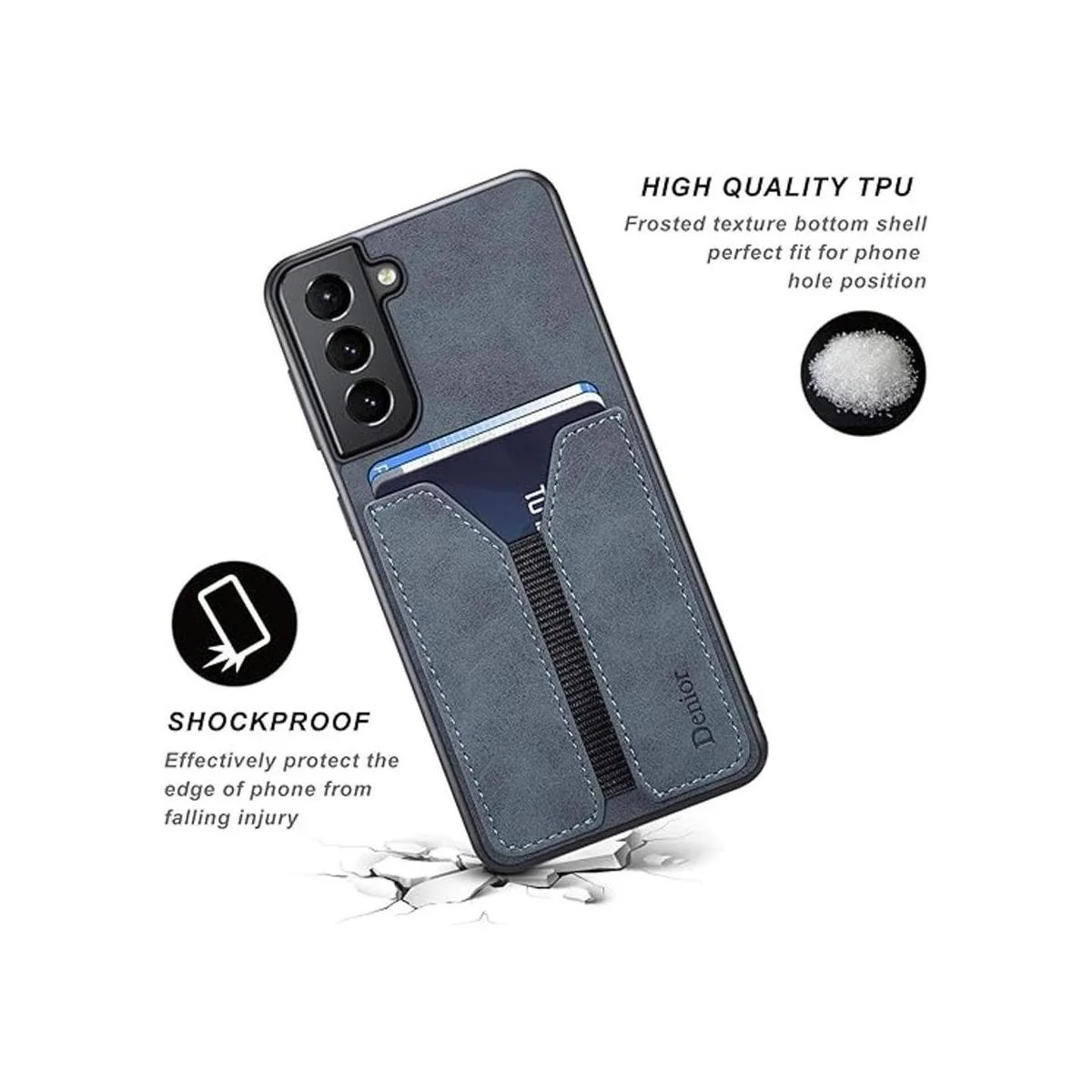 Funda Kowauri para Galaxy S21 SMS21 de piel sintética_5