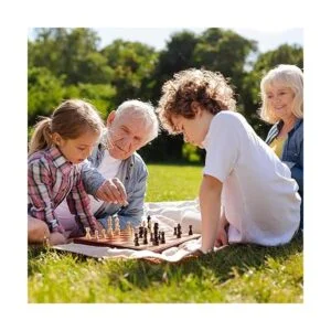 Juego de ajedrez Juego de mesa de madera con_5