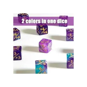 24 piezas de contadores de dados dados D6 dados de ficha_3