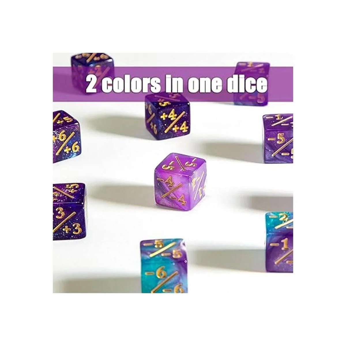 24 piezas de contadores de dados dados D6 dados de ficha_3