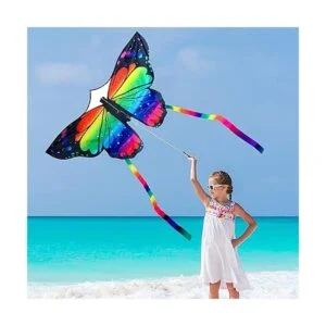 JEKOSEN Mariposa enorme cometa para niños y adultos fácil_4