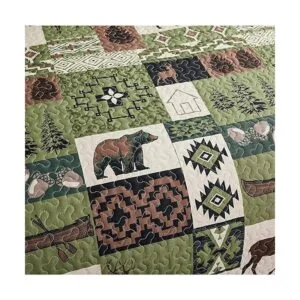 Juego de ropa de cama rústica tamaño queenmatrimonial_4