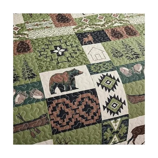 Juego de ropa de cama rústica tamaño queenmatrimonial_4