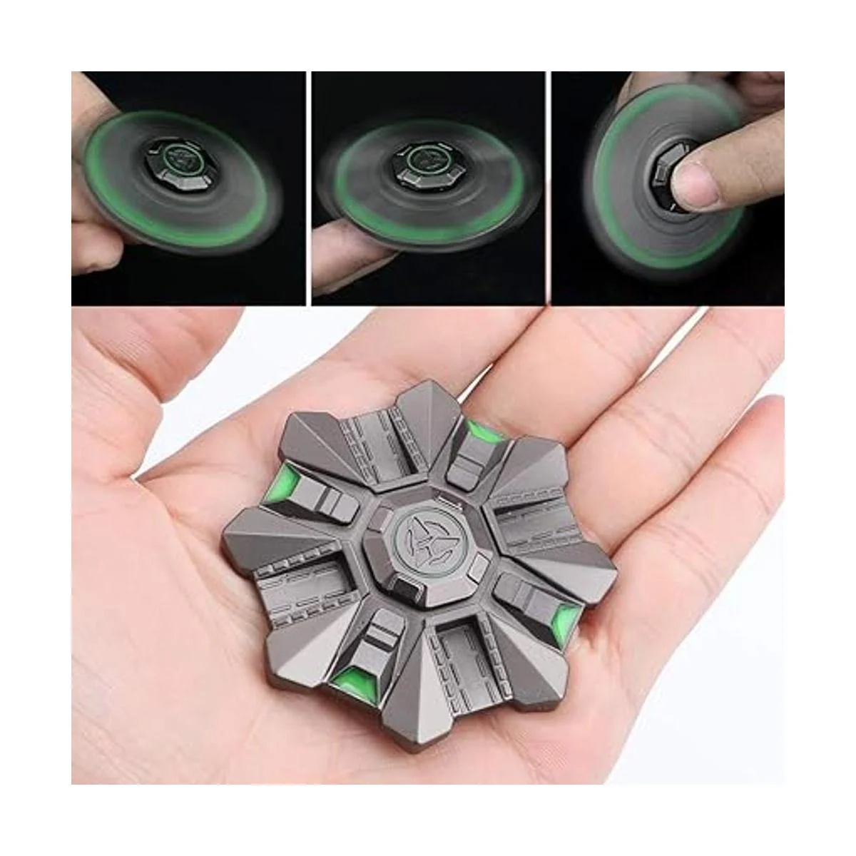 Cool Spaceship Fidget Spinners Metal UFO Finger Hand_4