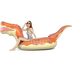 Jasonwell Flotador inflable de dinosaurio para niños y_2