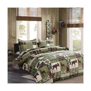 Juego de ropa de cama rústica tamaño queenmatrimonial_2