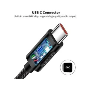 ACAGET Adaptador de auriculares USB C a 0.138 in_5