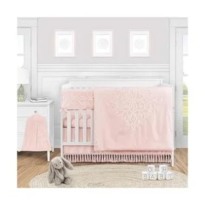 Sweet Jojo Designs Pink Boho Bohemio Niña Bebé Bebé Cuna_2