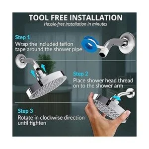 Gurin Cabezal de ducha de alta presión para baño de lujo_6