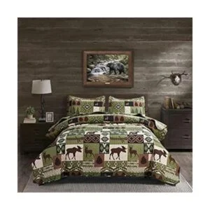 Juego de ropa de cama rústica tamaño queenmatrimonial_1