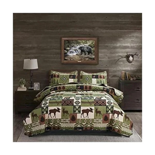 Juego de ropa de cama rústica tamaño queenmatrimonial_1