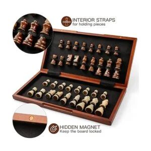 Juego de ajedrez Juego de mesa de madera con_2