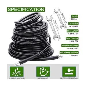 Kit de chorro de alcantarillado de 50 pies para lavadora a_2