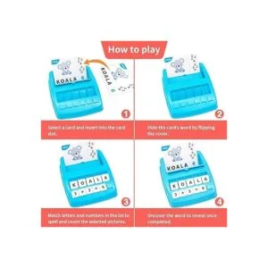 Juguetes educativos de aprendizaje 2 en 1 juegos de letras