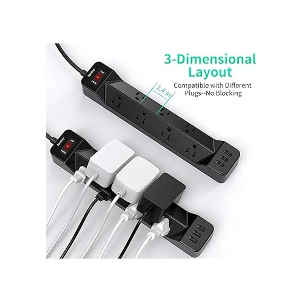 SUPERDANNY Protector de sobretensiones de 16.5 pies_3