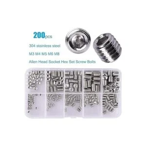 LordHardware Juego de 200 tornillos Allen de cabeza_3