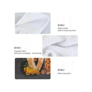 Boccsty Toallas de cocina colgantes de bulldog francés de