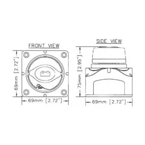 HMY Interruptor aislante de batería resistente al agua de_6