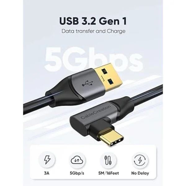 Cable de enlace de 16 pies compatible con Meta Quest_3