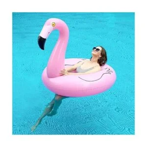 FindUWill 2 Pack 42 Inflatable Pool Floats Flamingo_2