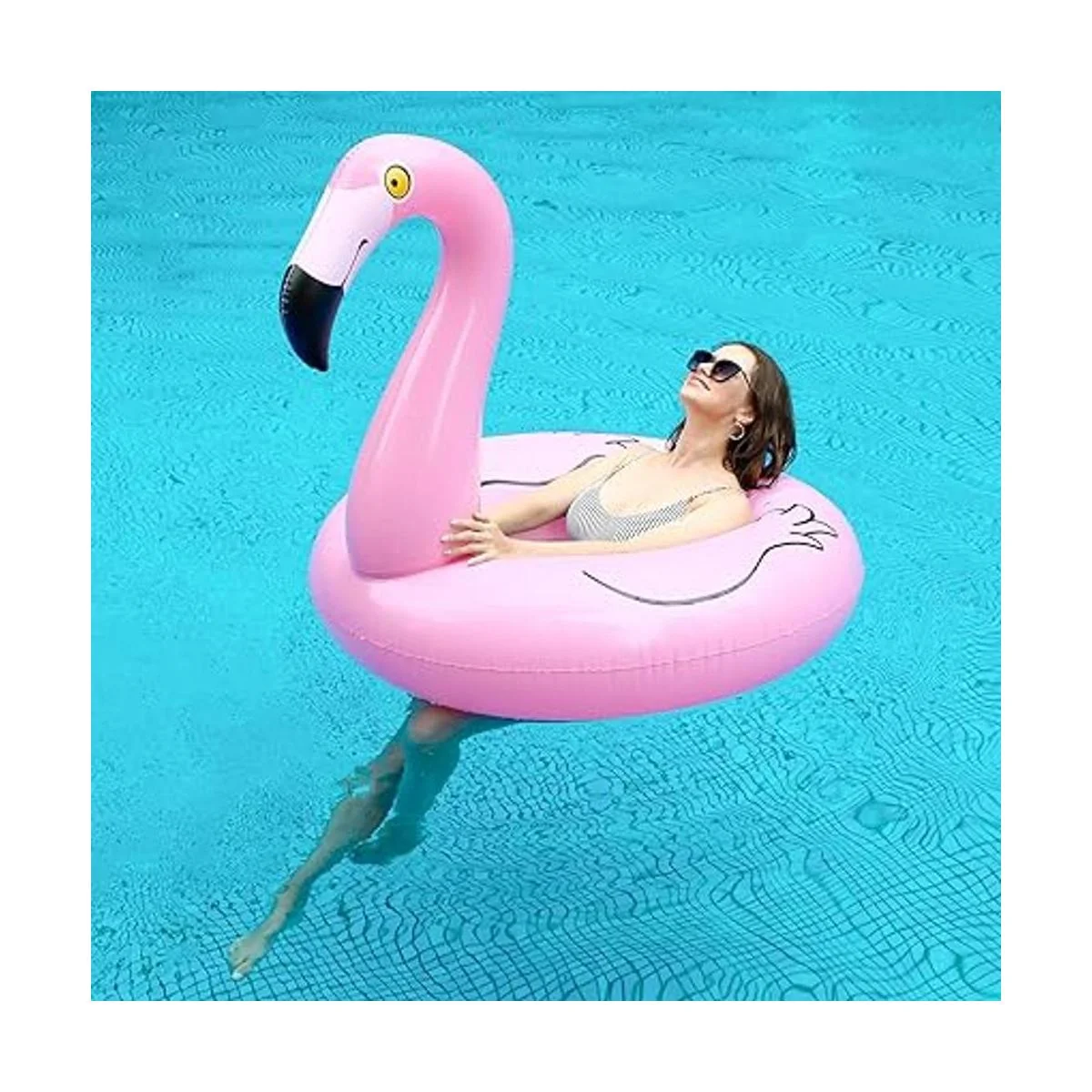 FindUWill 2 Pack 42 Inflatable Pool Floats Flamingo_2