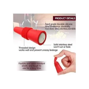 Tapón de silicona para botellas de vino sellador de