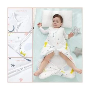 Mosebears Saco de dormir para bebé con cremallera de 2_5