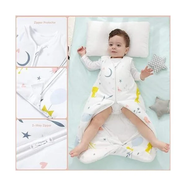 Mosebears Saco de dormir para bebé con cremallera de 2_5