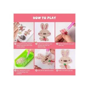 Labeol Kits de 42 calcomanías de pintura de diamantes 5D_2