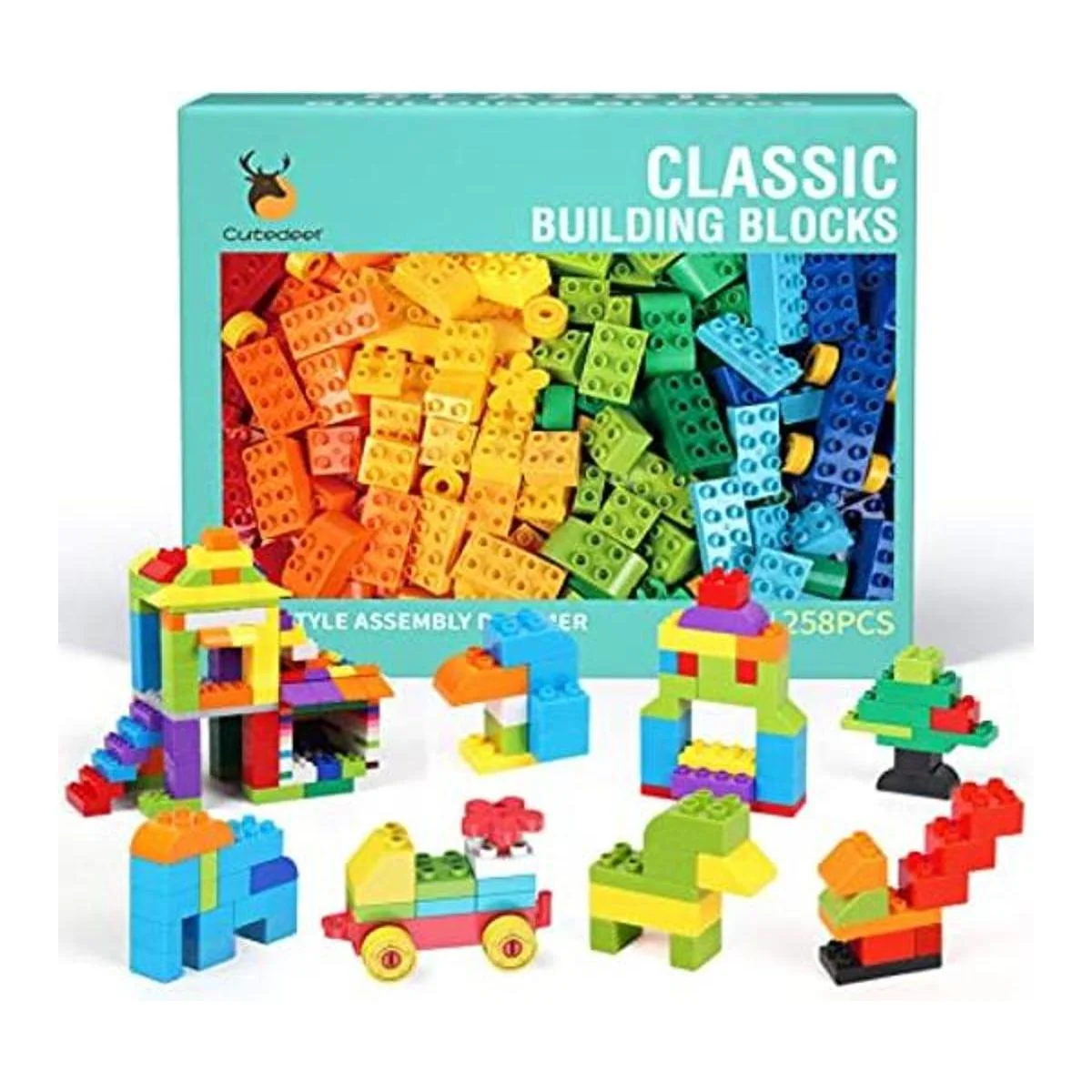 Juego de bloques de construcción grandes clásicos de 258_1