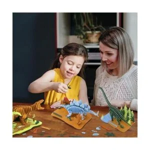 CUPUZ Rompecabezas de papel 3D 3 dinosaurios surtidos_6