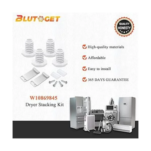 Blutoget Kit de apilamiento de secadora W10869845