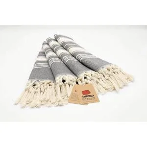 Juego de 4 toallas de mano turcas 100 algodón de 45 x 20